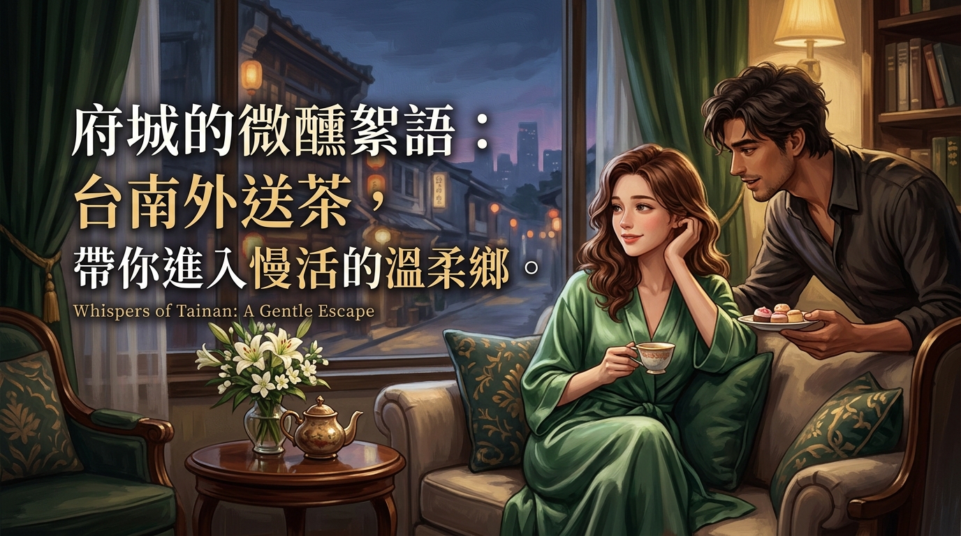 府城的微醺絮語:台南外送茶,帶你進入慢活的溫柔鄉。