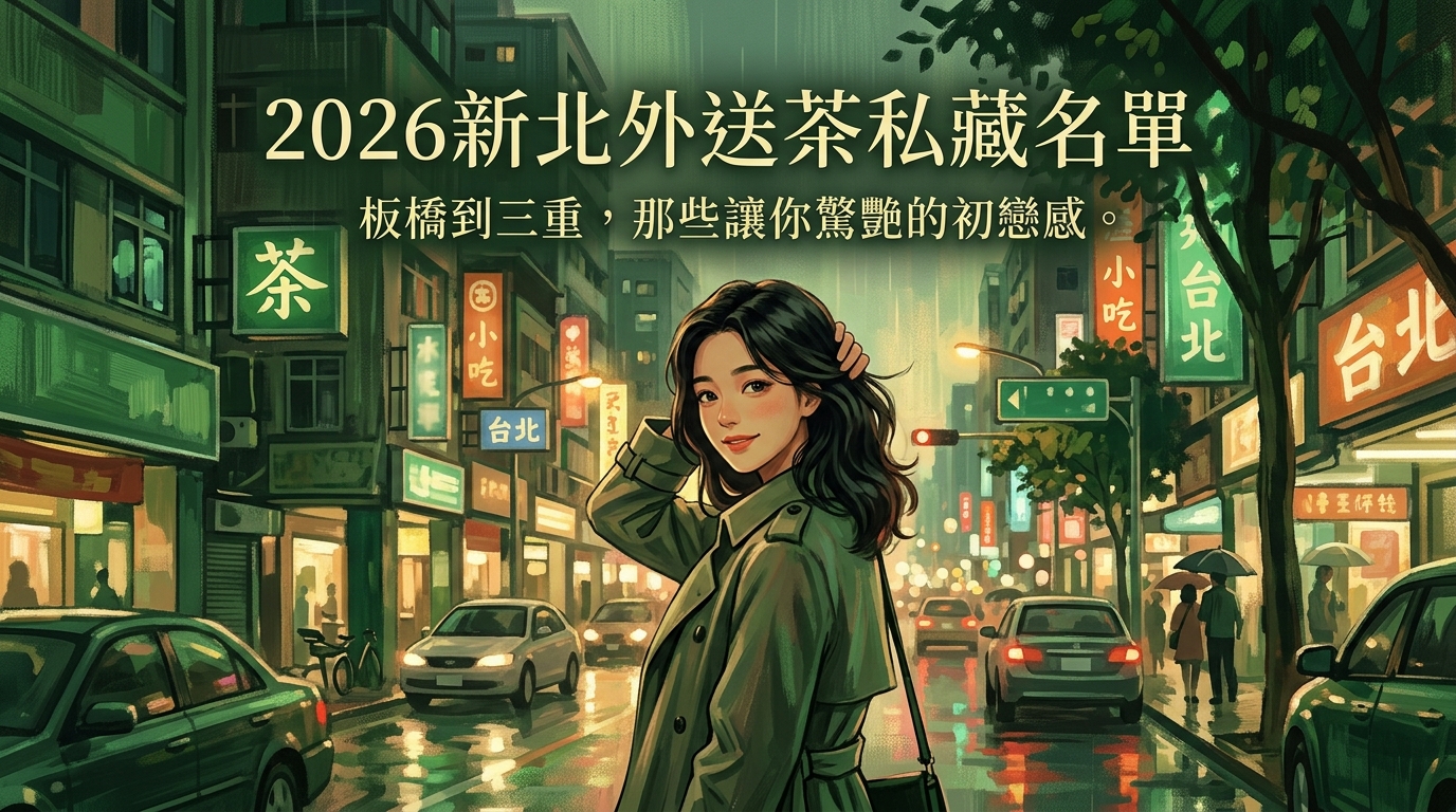2026新北外送茶私藏名單:板橋到三重,那些讓你驚艷的初戀感。