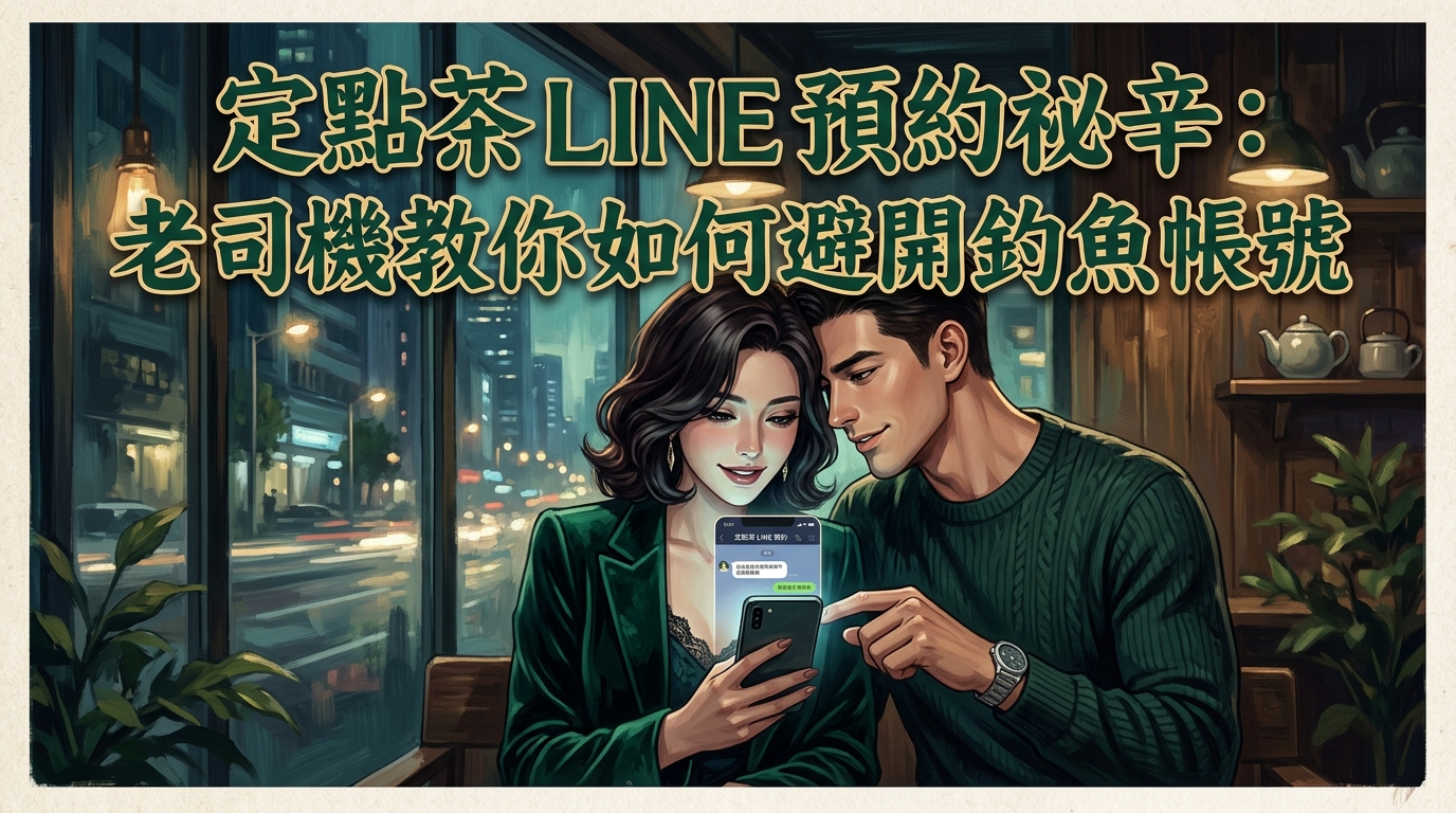 定點茶 LINE 預約祕辛:老司機教你如何避開釣魚帳號。