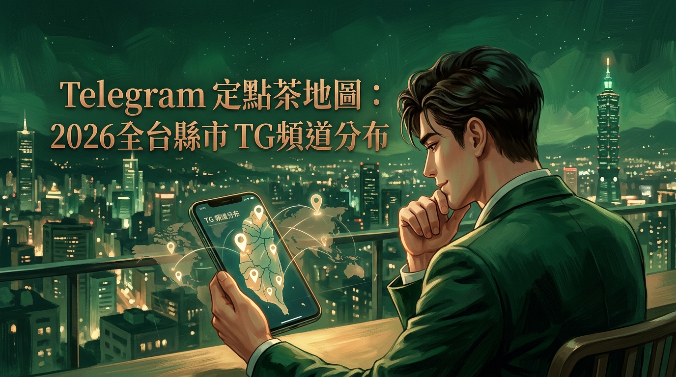 Telegram 定點茶地圖:2026 全台各縣市 TG 頻道分布。