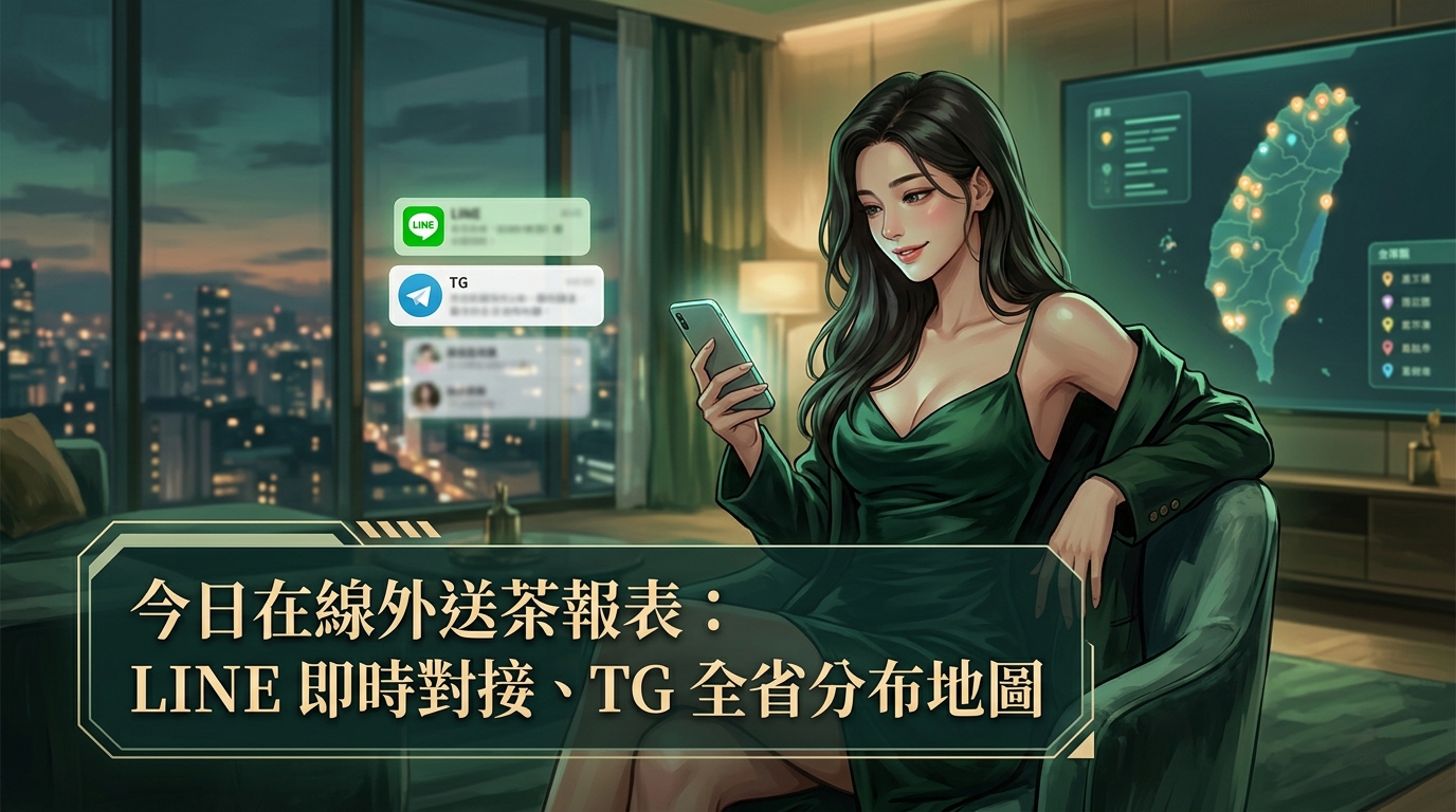 今日在線外送茶報表:LINE 即時對接、TG 全省分布地圖。