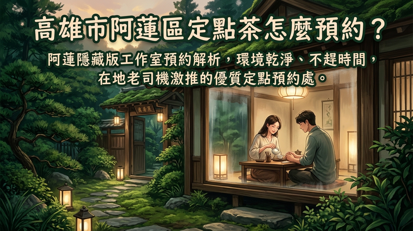 高雄市阿蓮區定點茶怎麼預約? 阿蓮隱藏版工作室預約解析,環境乾淨、不趕時間,在地老司機激推的優質定點預約處。
